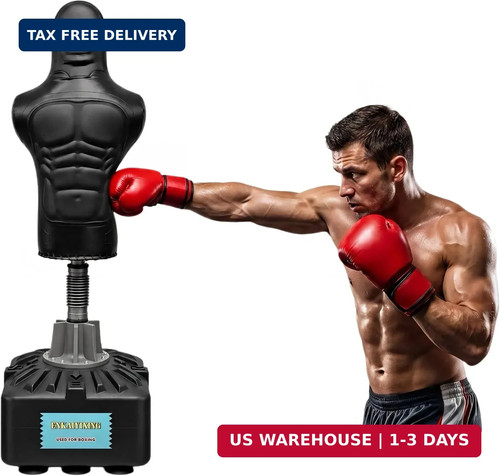 Free standing human punching - standing,