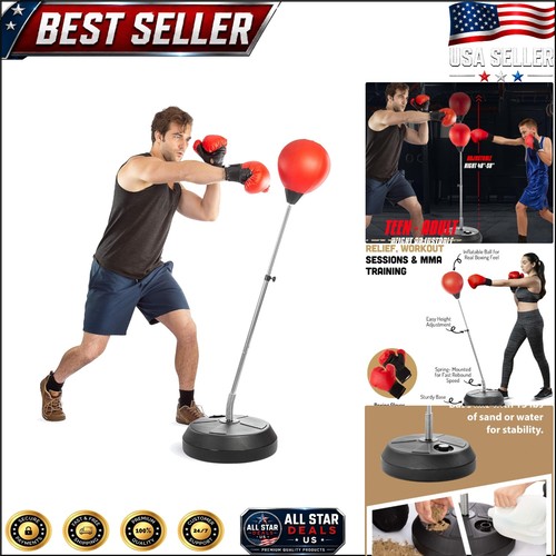Boxing bag set with stand - bag,